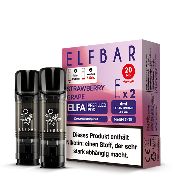 Elfbar Elfa - Strawberry Grape Liquid Pod