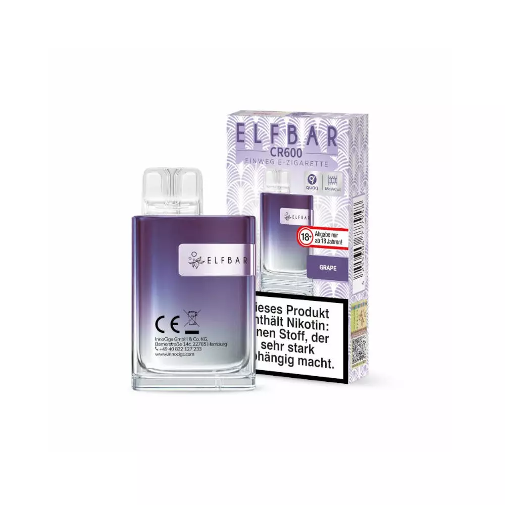 Elfbar CR600 - Grape Einweg E-Zigarette