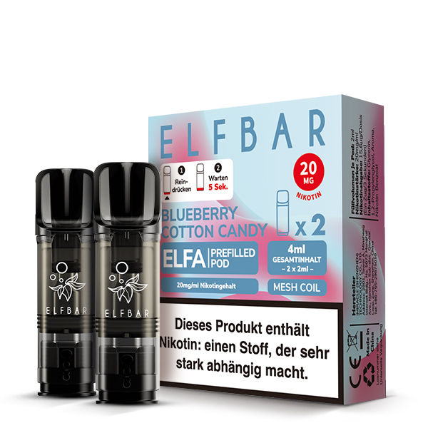 Elfbar Elfa - Blueberry Cotton Candy Liquid Pod