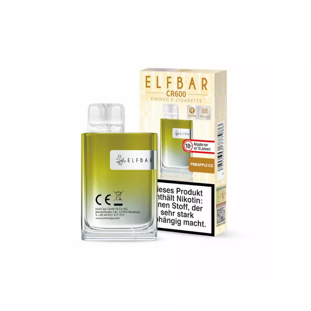 Elfbar CR600 - Pineapple Ice Einweg E-Zigarette