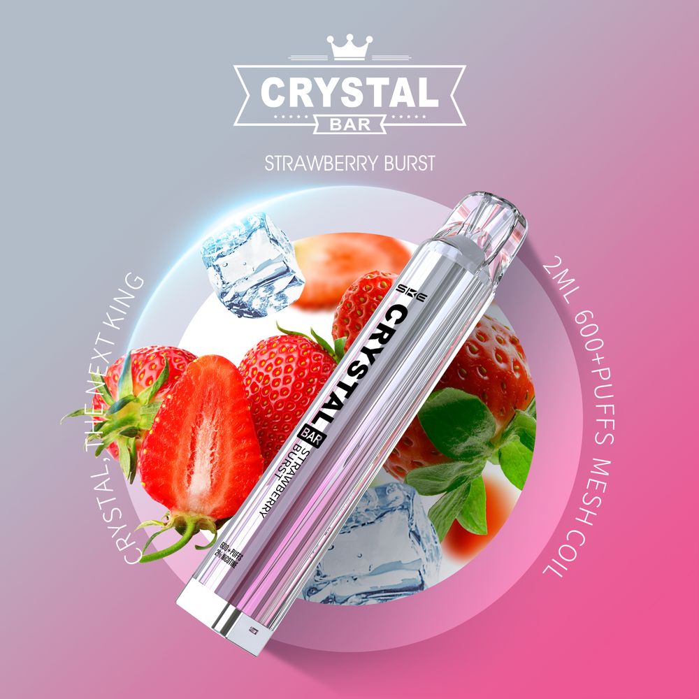 SKE Crystal - Strawberry Burst Einweg E-Zigarette