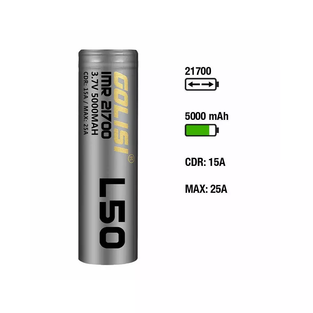Golisi 21700 - L50 - 5000mAh 25A Akku