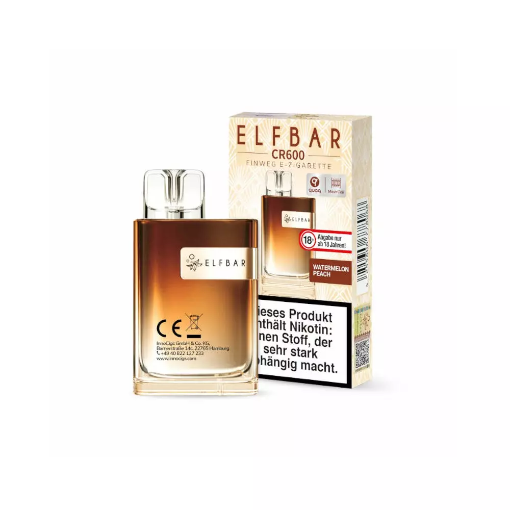 Elfbar CR600 - Watermelon Peach Einweg E-Zigarette