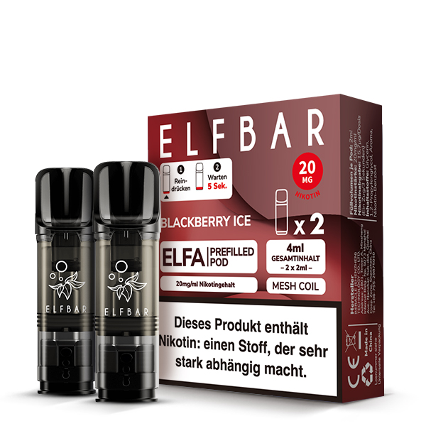 Elfbar Elfa - Blackberry Ice Liquid Pod