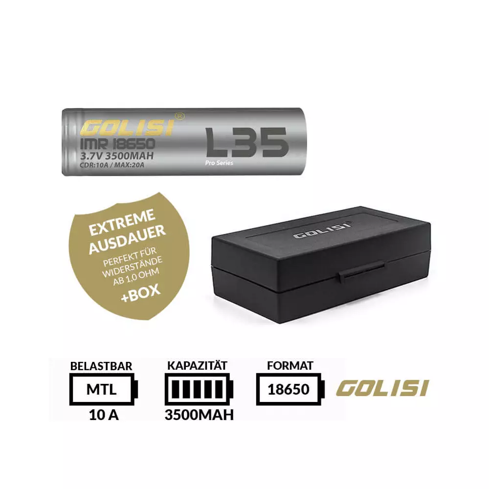 Golisi L35 18650 MTL Akku 3500mAh