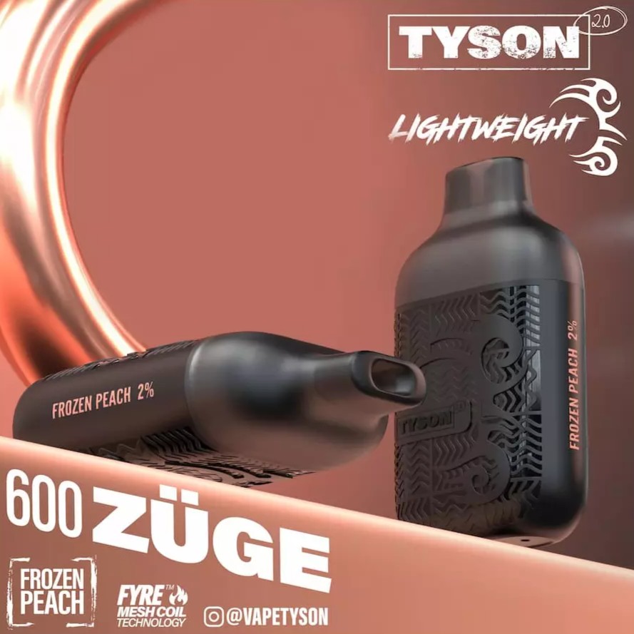 Tyson - Frozen Peach Einweg E-Zigarette